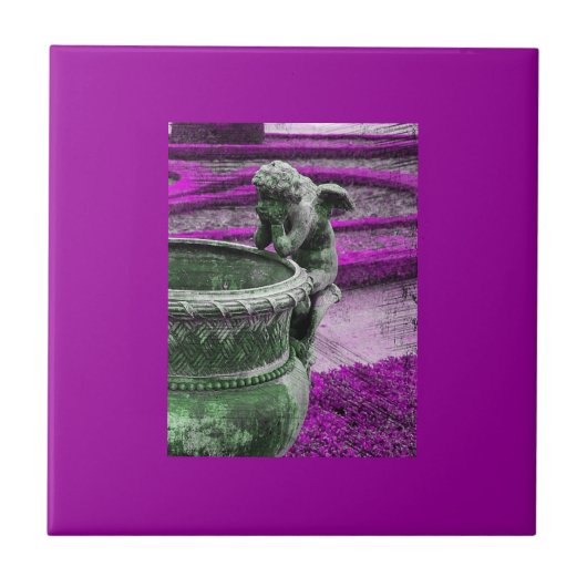 Versailles Angel Grunge Fliese (Vorderseite)