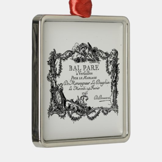 Versailles – baroque – deco noble Wedding marriage Ornament Aus Metall (Rechts)