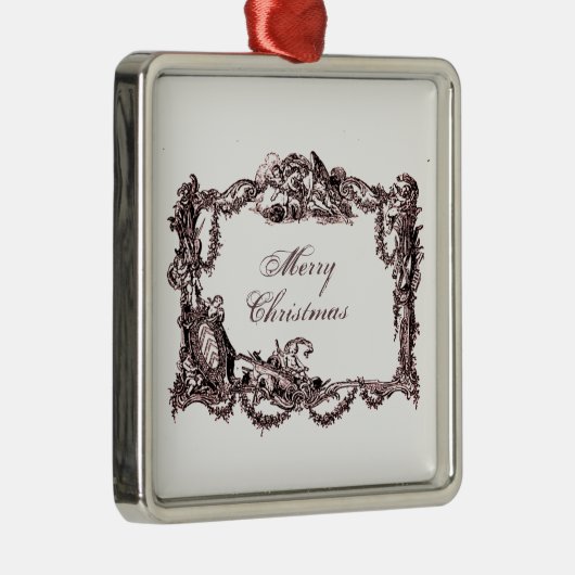 Versailles baroque Merry Weihnachten Ornament Aus Metall (Rechts)