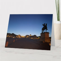 Versailles bei Sonnenuntergang geklappte Grußkarte