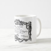 Versailles – Billet d'entrée du mariage – 1745 Kaffeetasse (VorderseiteRechts)