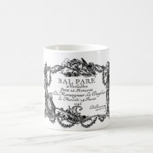 Versailles – Billet d'entrée du mariage – 1745 Kaffeetasse