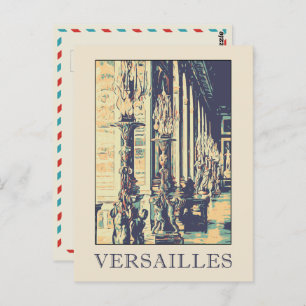 Versailles château Illustration Frankreich Postcar Postkarte