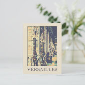 Versailles château Illustration Frankreich Postcar Postkarte (Stehend Vorderseite)