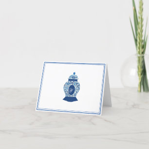 Versailles Chinoiserie Ginger Jar Monogram W Dankeskarte