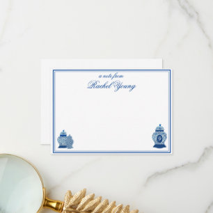 Versailles Chinoiserie Ginger Jar Monogram Z Dankeskarte