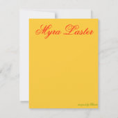 Versailles Collection - Vielen Dank Karten (Rückseite)