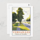 Versailles, der Park und das Schloss Postkarte (Vorne/Hinten)