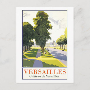Versailles, der Park und das Schloss Postkarte