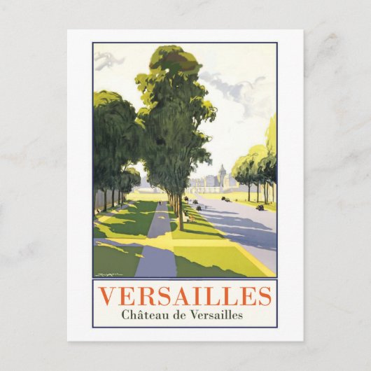 Versailles, der Park und das Schloss Postkarte (Vorderseite)