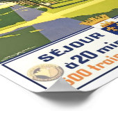 Versailles France Vintage Travel Poster (Ecke)