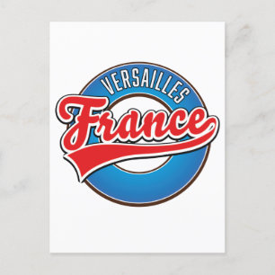 Versailles Frankreich Logo Einladungspostkarte