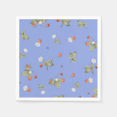 Versailles Maries Strawberries Napkins French Blue Serviette (Vorderseite)