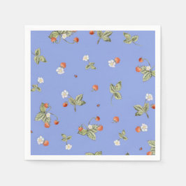 Versailles Maries Strawberries Napkins French Blue Serviette