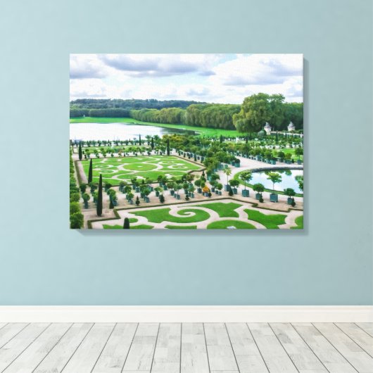 Versailles Palace Gardens Blick Leinwand (Insitu (Holzboden))