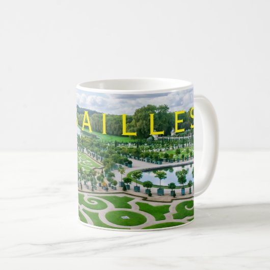 Versailles-Palast-Garten-Tasse Kaffeetasse (VorderseiteRechts)