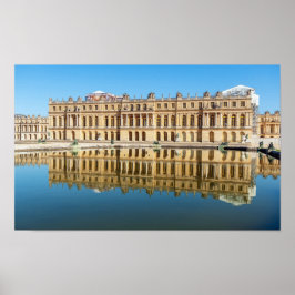 Versailles Palast und Reflexion in einem Teich Poster
