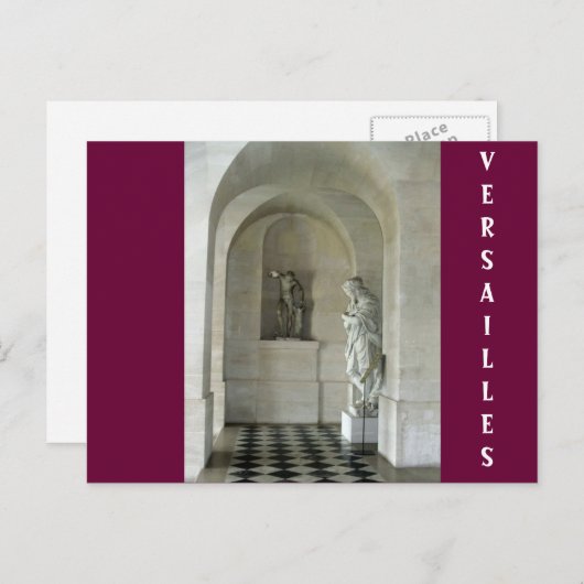 Versailles Postkarte (Vorne/Hinten)