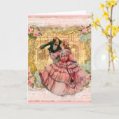 Versailles Romantischer Tanz Karte (Gelbe Blume)