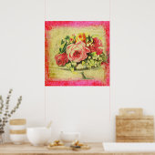 Versailles Rose Großes Poster drucken (Küche)