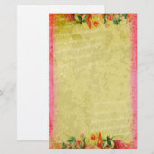 Versailles-Sammlungs-Rosen-Briefpapier Briefpapier (Vorne/Hinten)