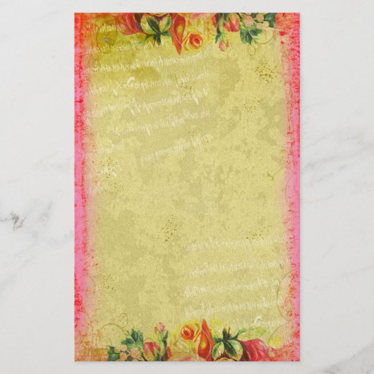 Versailles-Sammlungs-Rosen-Briefpapier Briefpapier (Vorderseite)