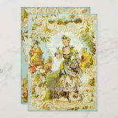 Versailles-Schmetterlings-Garten-Einladungen Einladung (Vorne/Hinten)