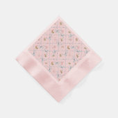 Versailles Strawberry` & Bows Cocktail Napkin Pink Serviette (Ecke)