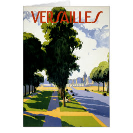 Versailles Vintage Travel Poster Zurück