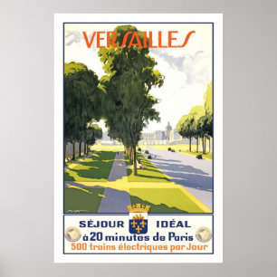 Versailles Vintages französisches Reiseplakat Poster
