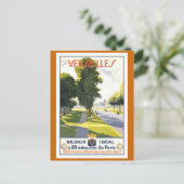 Versailles Vintages französisches Reiseplakat Postkarte (Stehend Vorderseite)