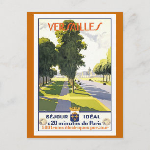 Versailles Vintages französisches Reiseplakat Postkarte