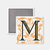 Versalbuchstabe M - Magnet (Vorderseite/Rückseite)