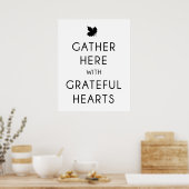 Versammelt euch hier poster (Küche)