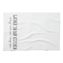 Versammelt euch in unserem Küchentücher