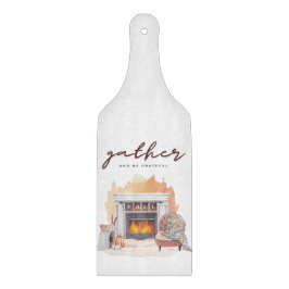 Versammelt und seid dankbare Freunde Schneidebrett