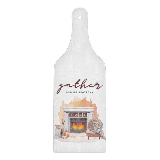 Versammelt und seid dankbare Freunde Schneidebrett (Vorderseite)