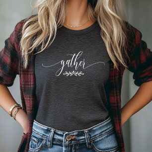 Versammle Erntedankfest Herbst Botanisch Minimalis Tri-Blend Shirt