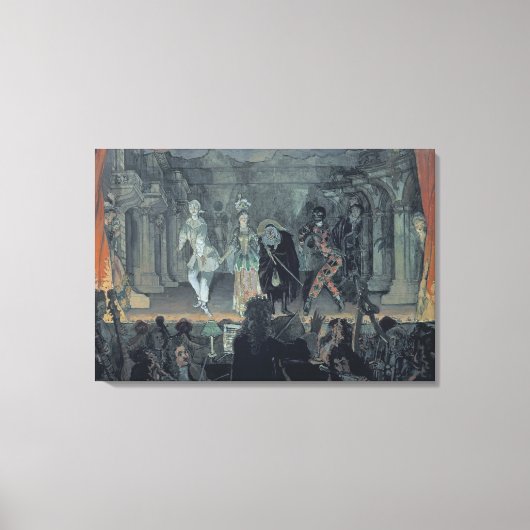 Versammlung der Freien Masons vor der Einleitung e Leinwanddruck (Vorderseite)