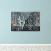 Versammlung der Freien Masons vor der Einleitung e Leinwanddruck (Insitu (Holzboden))