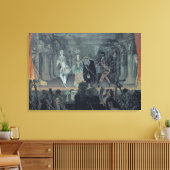 Versammlung der Freien Masons vor der Einleitung e Leinwanddruck (Insitu (Wohnzimmer))