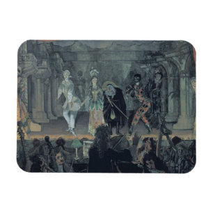 Versammlung der Freien Masons vor der Einleitung e Magnet