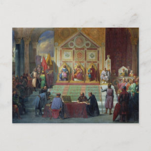 Versammlung der Kreuzfahrer in Ptolemais 1148, 184 Postkarte