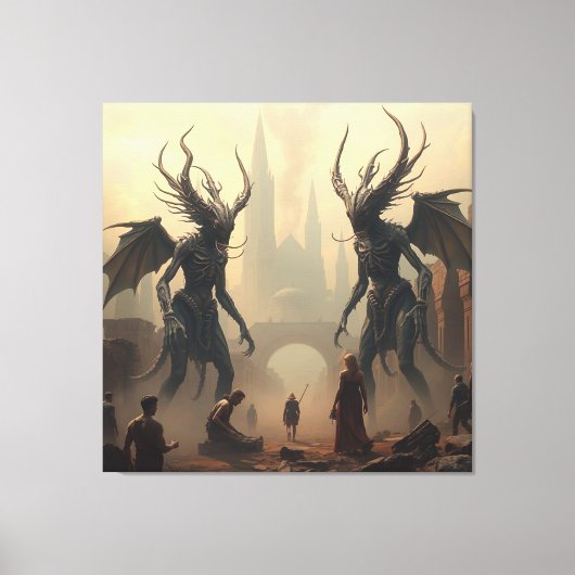  „Versammlung der uralten Götter“   Leinwanddruck (Vorderseite)