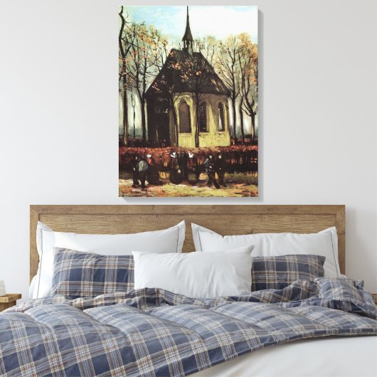 Versammlung Verlassend Reformierte Kirche in Nuene Leinwanddruck (Insitu (Schlafzimmer))
