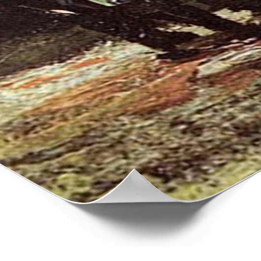 Versammlung Verlassend Reformierte Kirche in Nuene Poster (Ecke)