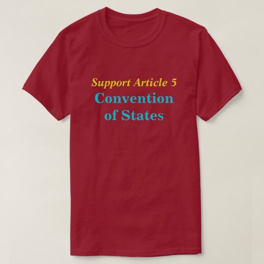 Versammlung von Staaten, T-Shirt des Stützartikels (Design vorne)