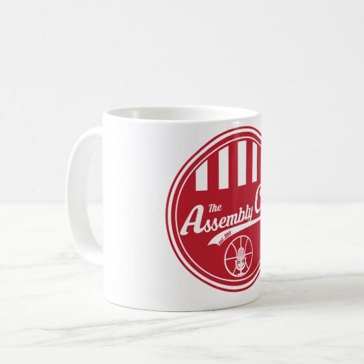 Versammlungs-Anruf-Logo-Tasse Kaffeetasse (Vorderseite Links)