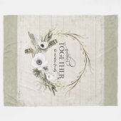 Versammlungs-zusammen Familien-rustikale Fleecedecke (Vorderseite (Horizontal))