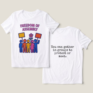 Versammlungsfreiheit: Zusammenstehen, zusammenwach Tri-Blend Shirt
